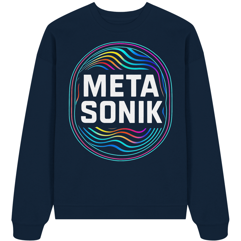 MetaSonik Waves1 - Organic Oversize Sweatshirt