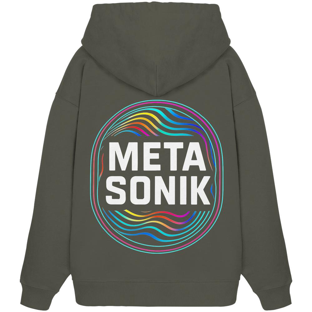 MetaSonik Stick/Druck - Organic Oversize Hoodie – Bild 12