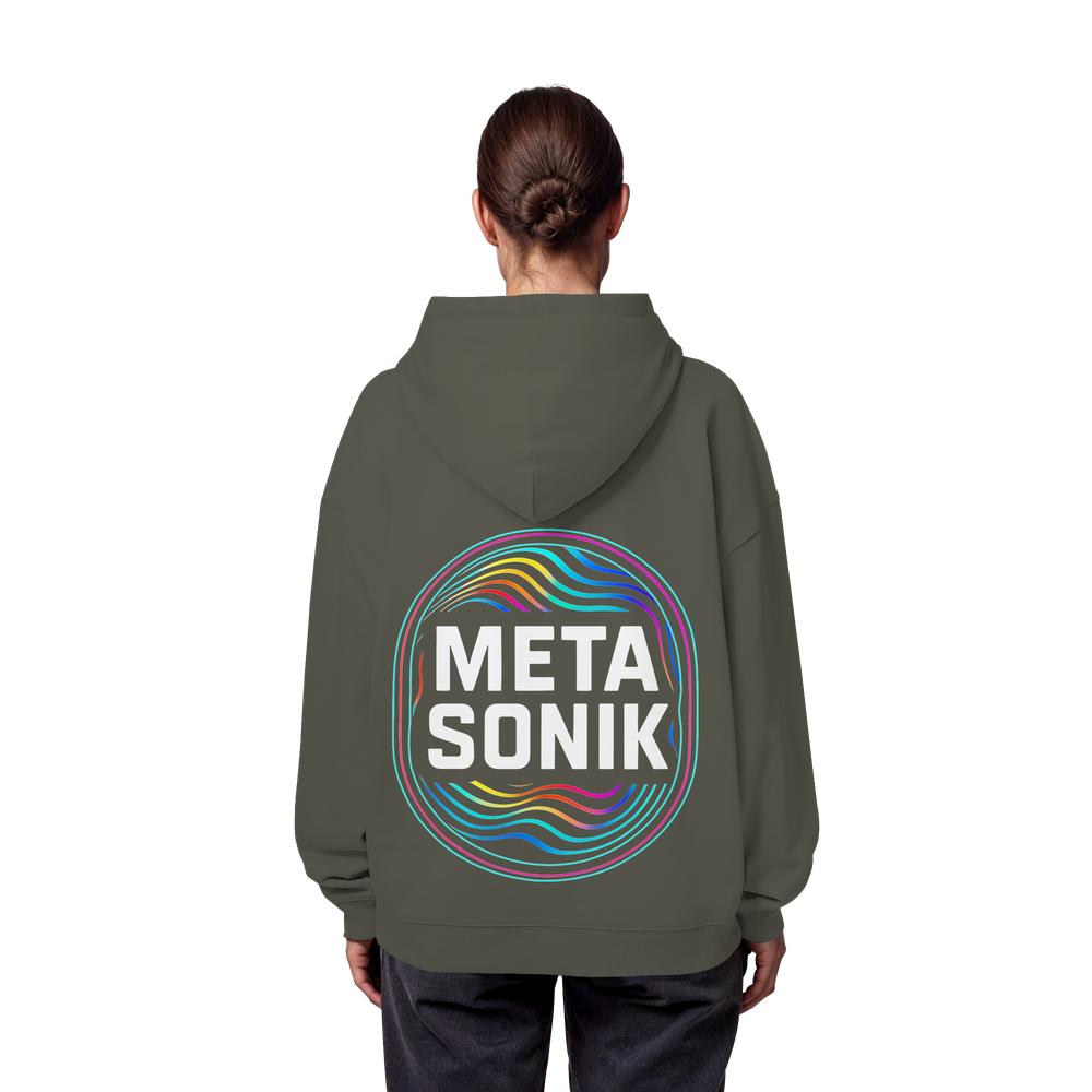 MetaSonik Stick/Druck - Organic Oversize Hoodie – Bild 11