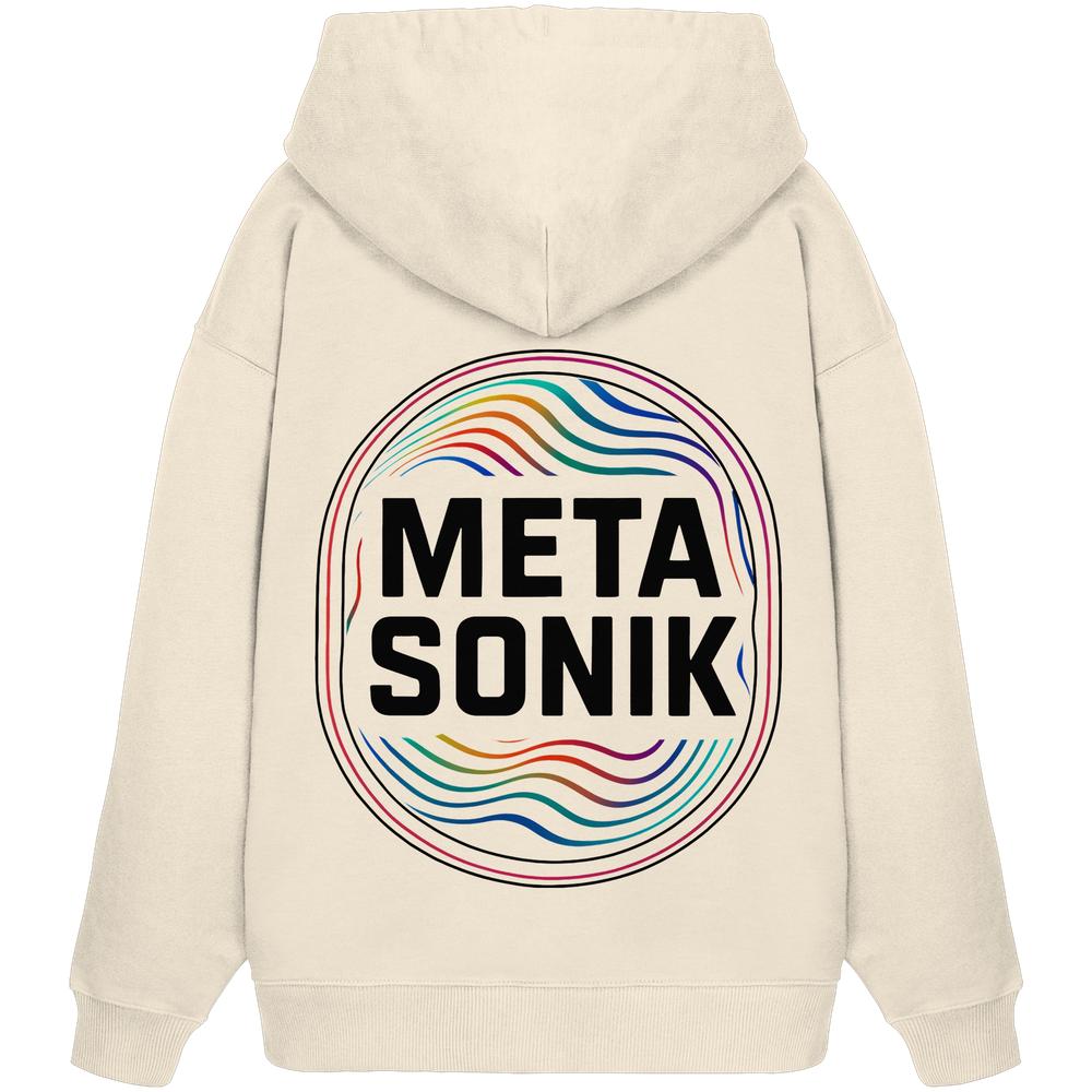 MetaSonik Stick/Druck - Organic Oversize Hoodie – Bild 14