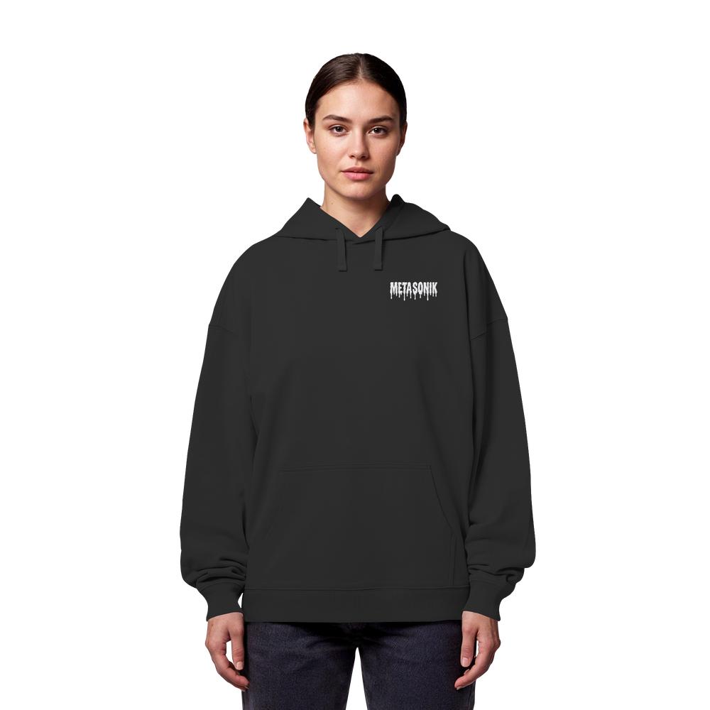 MetaSonik Stick/Druck - Organic Oversize Hoodie – Bild 3